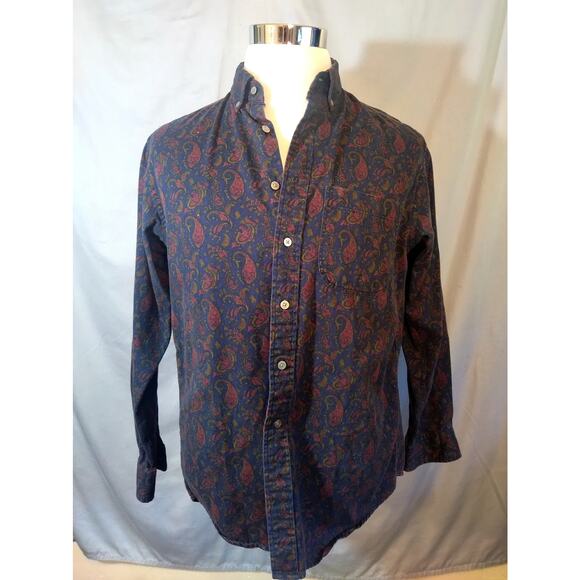 Cambridge Classics Paisley Button Front Shirt - Picture 5 of 6